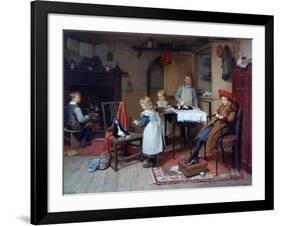 Afternoon Tea, 1895-Harry Brooker-Framed Premium Giclee Print