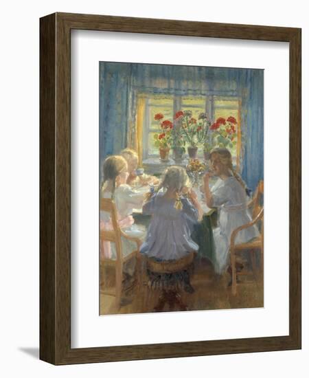 Afternoon Tea, 1919-Anna Kirstine Ancher-Framed Giclee Print