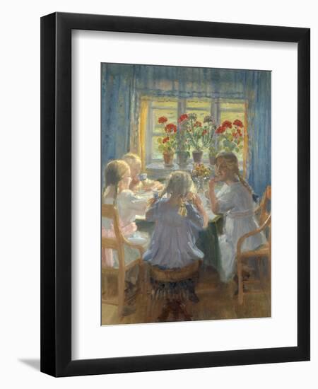 Afternoon Tea, 1919-Anna Kirstine Ancher-Framed Giclee Print