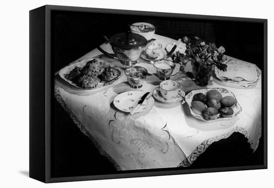 Afternoon Tea and Cakes-null-Framed Stretched Canvas