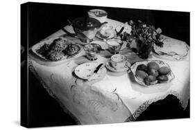 Afternoon Tea and Cakes-null-Stretched Canvas
