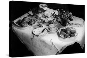 Afternoon Tea and Cakes-null-Stretched Canvas