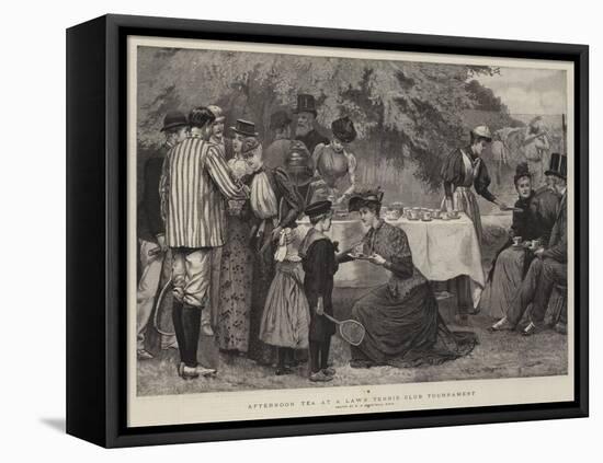 Afternoon Tea at a Lawn Tennis Club Tournament-Edward Frederick Brewtnall-Framed Stretched Canvas
