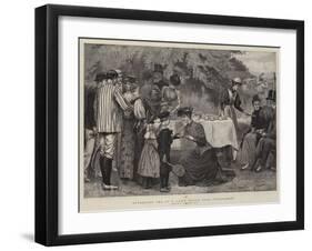 Afternoon Tea at a Lawn Tennis Club Tournament-Edward Frederick Brewtnall-Framed Giclee Print