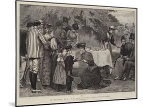 Afternoon Tea at a Lawn Tennis Club Tournament-Edward Frederick Brewtnall-Mounted Giclee Print