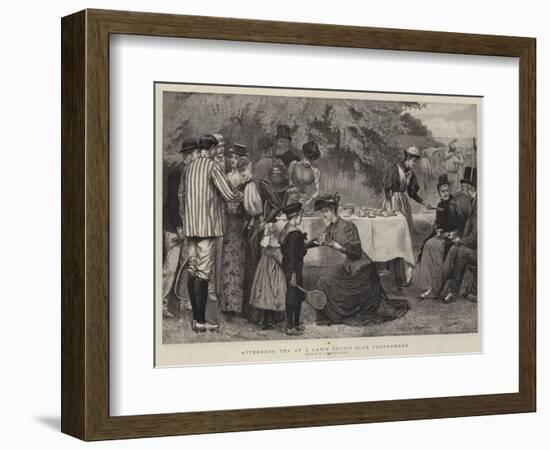 Afternoon Tea at a Lawn Tennis Club Tournament-Edward Frederick Brewtnall-Framed Giclee Print