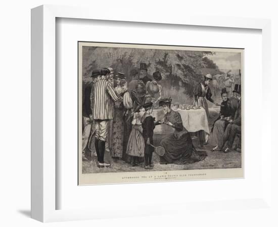 Afternoon Tea at a Lawn Tennis Club Tournament-Edward Frederick Brewtnall-Framed Giclee Print