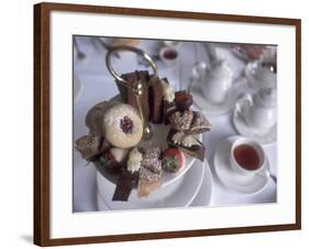 Afternoon Tea at the Butchart Gardens, Vancouver Island, British Columbia, Canada-Connie Ricca-Framed Photographic Print