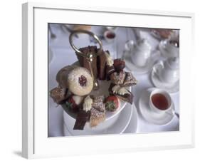 Afternoon Tea at the Butchart Gardens, Vancouver Island, British Columbia, Canada-Connie Ricca-Framed Photographic Print