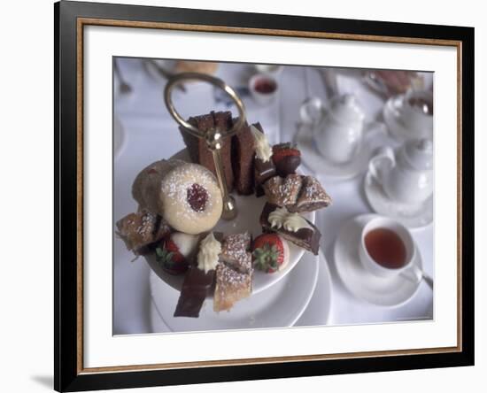 Afternoon Tea at the Butchart Gardens, Vancouver Island, British Columbia, Canada-Connie Ricca-Framed Photographic Print