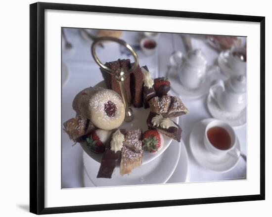 Afternoon Tea at the Butchart Gardens, Vancouver Island, British Columbia, Canada-Connie Ricca-Framed Photographic Print