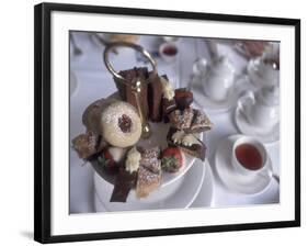 Afternoon Tea at the Butchart Gardens, Vancouver Island, British Columbia, Canada-Connie Ricca-Framed Photographic Print