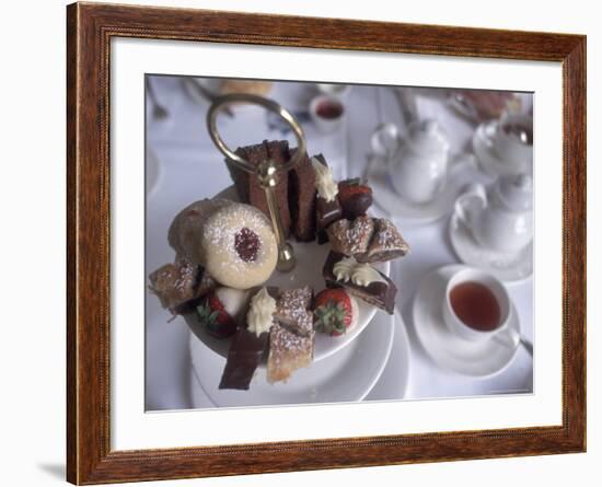 Afternoon Tea at the Butchart Gardens, Vancouver Island, British Columbia, Canada-Connie Ricca-Framed Photographic Print