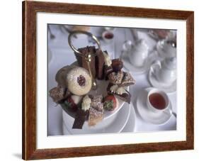 Afternoon Tea at the Butchart Gardens, Vancouver Island, British Columbia, Canada-Connie Ricca-Framed Photographic Print