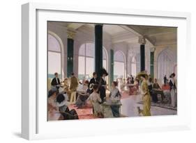 Afternoon Tea, C.1910-Rene Lelong-Framed Giclee Print