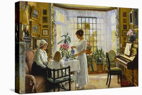 Afternoon Tea, c.1914-Paul Fischer-Stretched Canvas