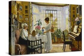 Afternoon Tea, c.1914-Paul Fischer-Stretched Canvas