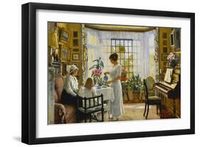 Afternoon Tea, c.1914-Paul Fischer-Framed Giclee Print