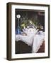 Afternoon Tea con Bottiglia Blu-Danka Weitzen-Framed Giclee Print