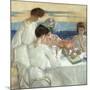 Afternoon Tea on the Terrace-Frederick Carl Frieseke-Mounted Giclee Print