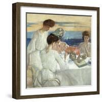 Afternoon Tea on the Terrace-Frederick Carl Frieseke-Framed Giclee Print