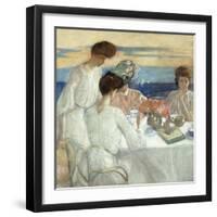 Afternoon Tea on the Terrace-Frederick Carl Frieseke-Framed Giclee Print