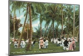 Afternoon Tea, Palm Beach, Florida-null-Mounted Art Print