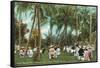 Afternoon Tea, Palm Beach, Florida-null-Framed Stretched Canvas