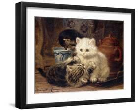 Afternoon Tea-Henriette Ronner-Knip-Framed Giclee Print