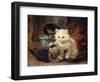 Afternoon Tea-Henriette Ronner-Knip-Framed Giclee Print