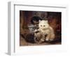 Afternoon Tea-Henriette Ronner-Knip-Framed Giclee Print