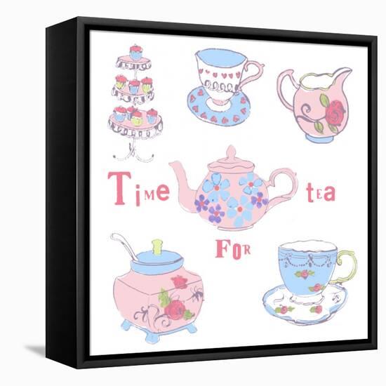 Afternoon Tea-Anna Platts-Framed Stretched Canvas
