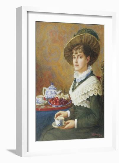 Afternoon Tea-Elizabeth S. Guinness-Framed Giclee Print