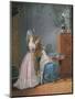 Afternoon Tea-Gabriel Jacques de Saint-Aubin-Mounted Giclee Print