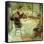 Afternoon Tea-Richard Edward Miller-Framed Stretched Canvas