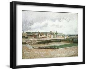 Afternoon, the Duquesne Basin at Dieppe, the Sea-Bed, 1902-Eugène Boudin-Framed Giclee Print