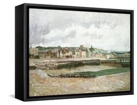 Afternoon, the Duquesne Basin at Dieppe, the Sea-Bed, 1902-Eugène Boudin-Framed Stretched Canvas