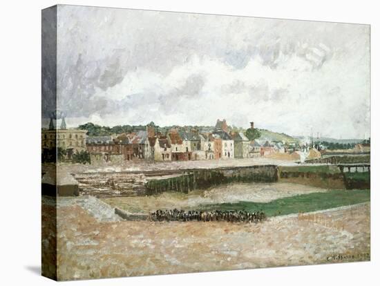 Afternoon, the Duquesne Basin at Dieppe, the Sea-Bed, 1902-Eugène Boudin-Stretched Canvas