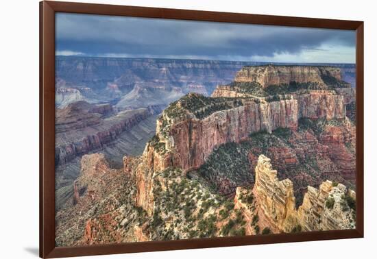 Afternoon Thunder Shower, from Cape Royal Point, North Rim-Richard Maschmeyer-Framed Photographic Print