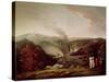 Afternoon View of Coalbrookdale, 1777-William Williams-Stretched Canvas