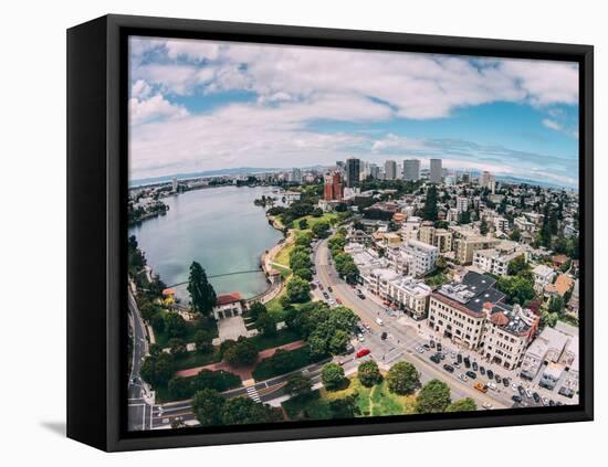 Afternoon View Over Lake Merritt, Oakland California-Vincent James-Framed Stretched Canvas