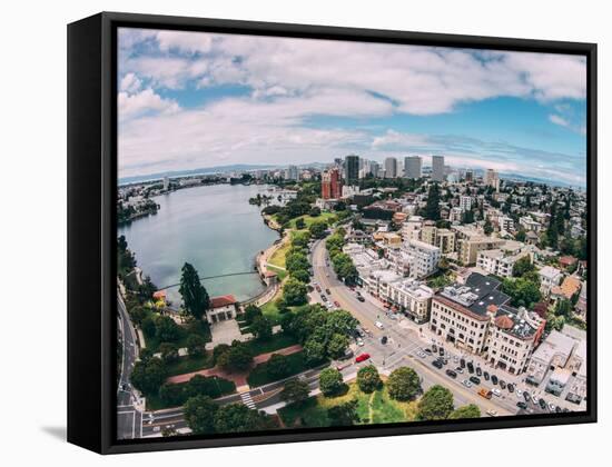 Afternoon View Over Lake Merritt, Oakland California-Vincent James-Framed Stretched Canvas