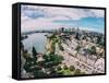 Afternoon View Over Lake Merritt, Oakland California-Vincent James-Framed Stretched Canvas