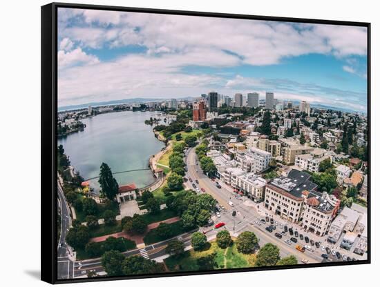 Afternoon View Over Lake Merritt, Oakland California-Vincent James-Framed Stretched Canvas