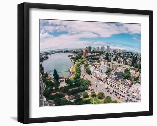 Afternoon View Over Lake Merritt, Oakland California-Vincent James-Framed Premium Photographic Print