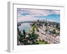 Afternoon View Over Lake Merritt, Oakland California-Vincent James-Framed Premium Photographic Print