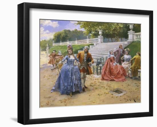 Afternoon Walk-Henri Victor Lesur-Framed Giclee Print