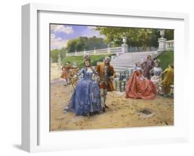 Afternoon Walk-Henri Victor Lesur-Framed Giclee Print