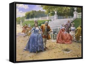 Afternoon Walk-Henri Victor Lesur-Framed Stretched Canvas