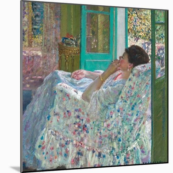 Afternoon - Yellow Room. Date/Period: 1910. Oil paintings. Oil on canvas.-Frederick Carl Frieseke-Mounted Premium Giclee Print